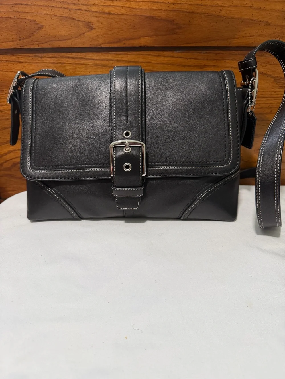 Coach sleek black